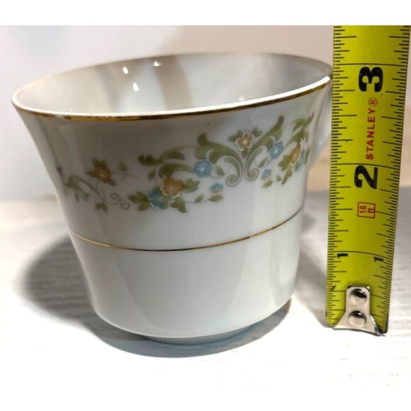 Set of 4 Towne House Summerlace China Cup & Saucer Set Floral Pattern Japan Vtg - Picture 10 of 14